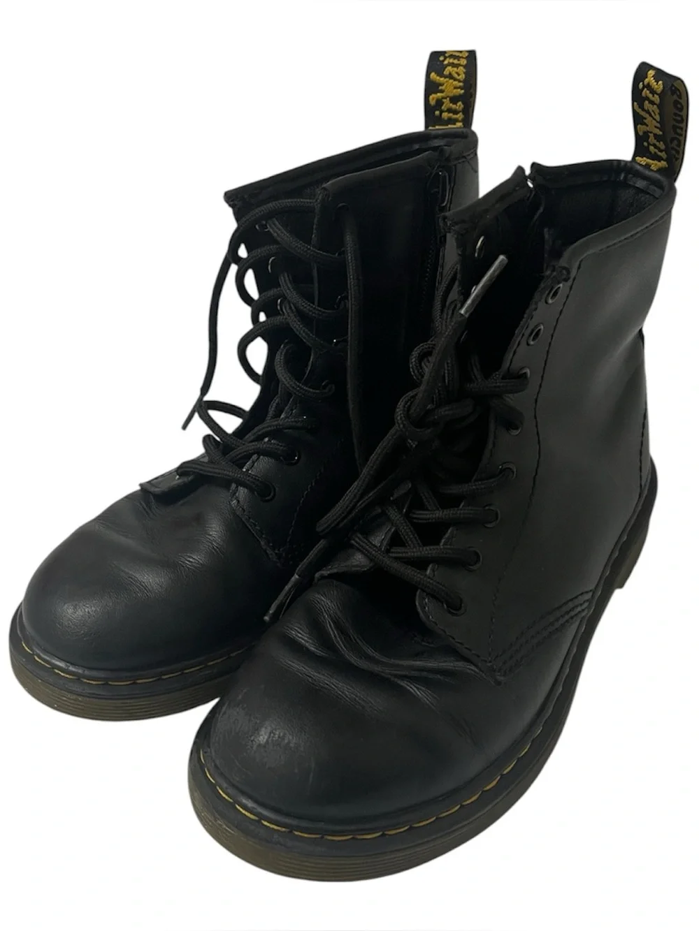 Dr Martens JUNIOR 1460 SOFTY T LEATHER LACE UP BOOTS SZ 4